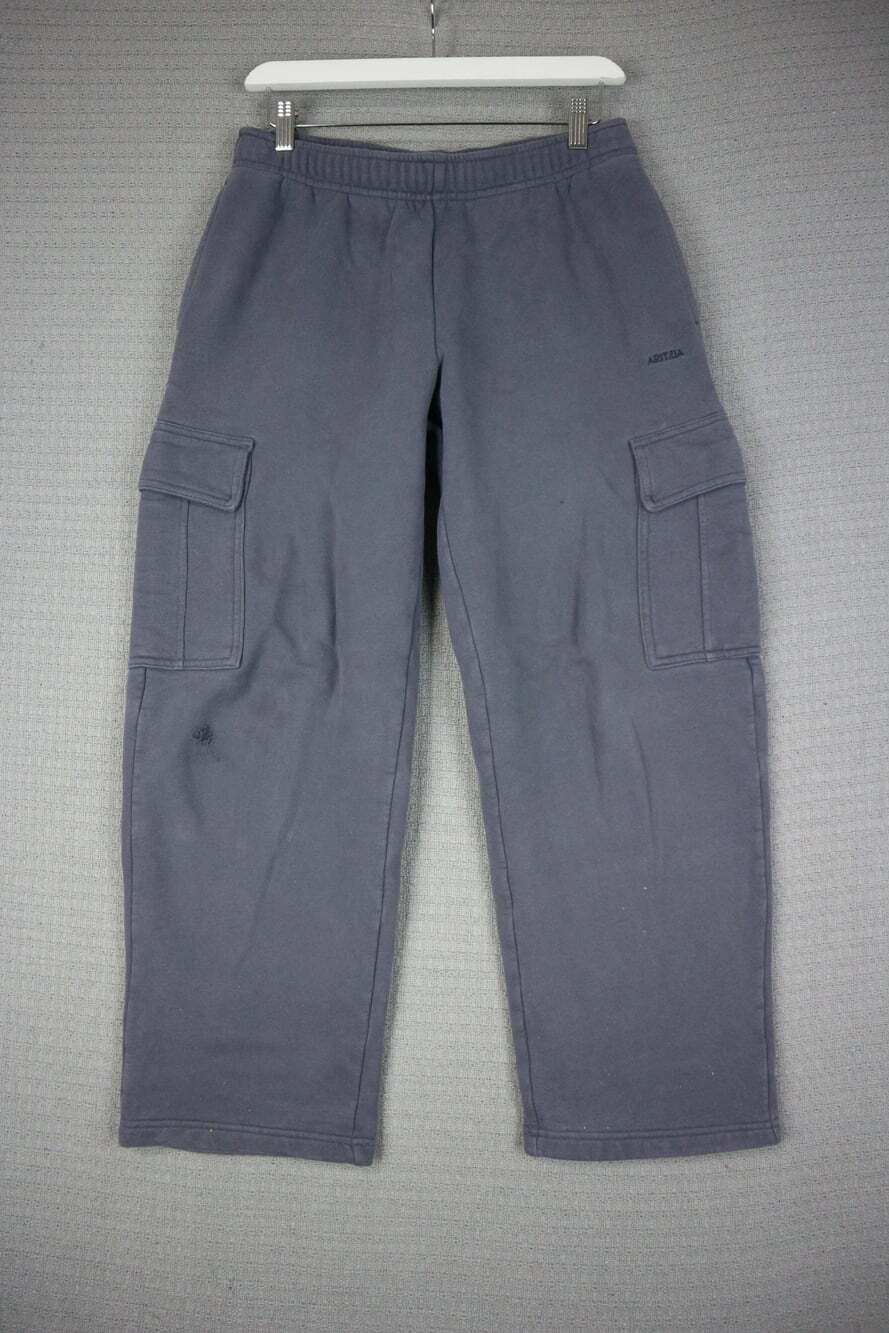 Aritzia Sweatfleece Mega Fit Cargo Sweatpants Gray Size Small Cozy Fleece